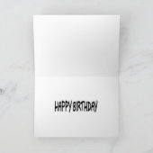 ブラザーおもしろい誕生日カード カード (内部)