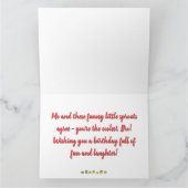 ブラザーおもしろい誕生日 – かわいい小さな芽 カード (内部)