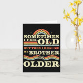 ブラザーおもしろい&amp；シスター兄弟姉妹ティー&amp；詳細 カード (黄色い花)