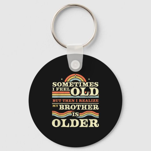 ブラザーおもしろい&amp；シスター兄弟姉妹ティー&amp；詳細 キーホルダー (正面)