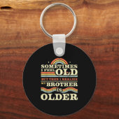 ブラザーおもしろい&amp；シスター兄弟姉妹ティー&amp；詳細 キーホルダー (正面)