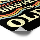 ブラザーおもしろい&amp；シスター兄弟姉妹ティー&amp；詳細 ポスター (角)