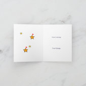 ブラザーすごいスターカッコいいグリーティング カード (内部)