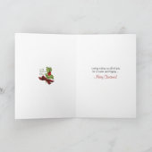 ブラザーと彼の家族のためのクリスマス – ヴィンテージサンタ シーズンカード (内部)