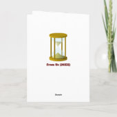 ブラザーの成長より特別な誕生日 カード (裏面)