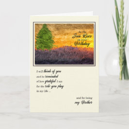 ブラザーの誕生日名勝 カード