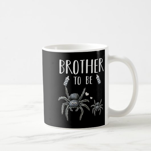 ブラザーの赤ちゃんシャワーの発表の許可 コーヒーマグカップ (右)