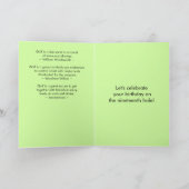 ブラザーインローマルティニゴルフボール誕生日 カード (内部)