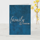 ブラザーインロー誕生日ブルーレザー カード (黄色い花)