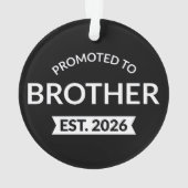 ブラザーエストに昇格。2026 II オーナメント (裏面)