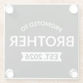 ブラザーエストに昇格。2026 II ガラスコースター (裏面)