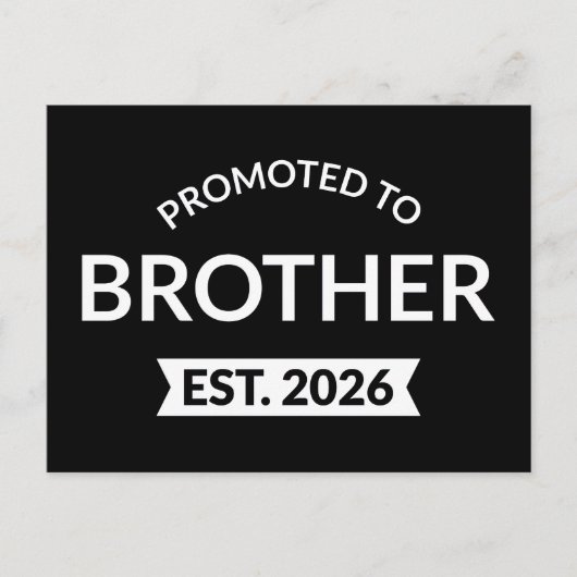 ブラザーエストに昇格。2026 II ポストカード (正面)