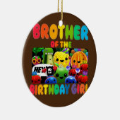 ブラザーオブザ誕生日ガールフルーツ誕生日 セラミックオーナメント (右)
