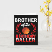 ブラザーオブザ誕生日ビラービスケットビルテーマBd カード (黄色い花)