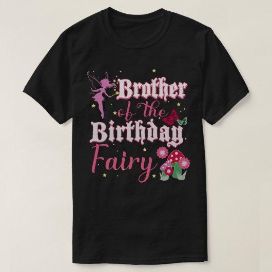 ブラザーオブザ誕生日フェアリープリンセスキノコ部 Tシャツ (デザイン正面)