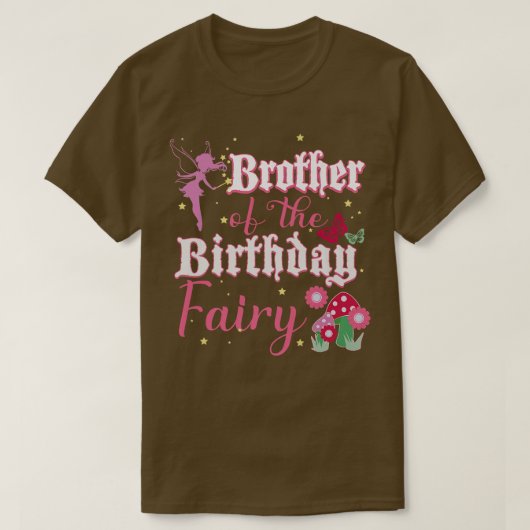 ブラザーオブザ誕生日フェアリープリンセスキノコ部 Tシャツ (デザイン正面)