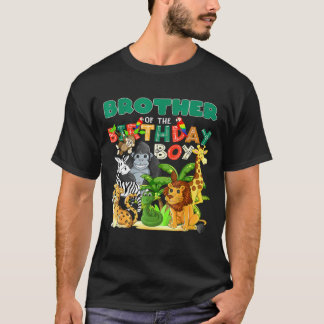 ブラザーオブザ誕生日ボーイズー誕生日サファリジュ Tシャツ