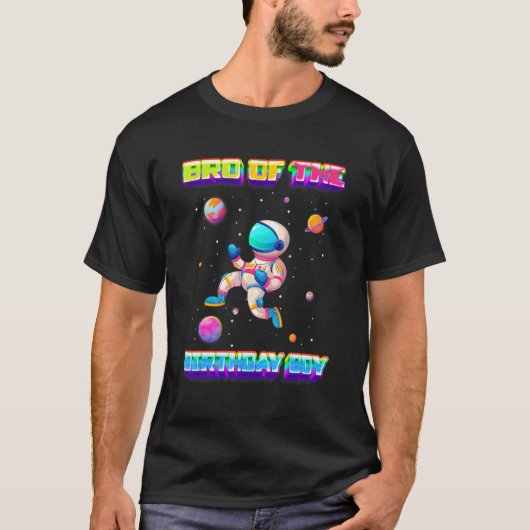 ブラザーオブザ誕生日ボーイビデオゲームBro Bday Pa Tシャツ (正面)