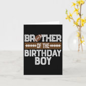 ブラザーオブザ誕生日ボーイフットボール1歳の誕生日 カード (黄色い花)