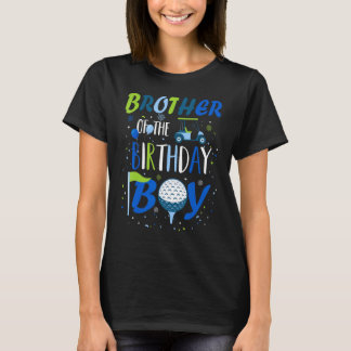 ブラザーオブザ誕生日ボーイホールインワンゴルフスポーツ Tシャツ