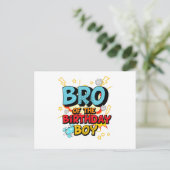 ブラザーオブザ誕生日ボーイ漫画スーパーヒーローギフト 案内ポストカード (スタンド正面)