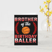 ブラザーオブザ誕生日ボーイBysketbyll Bday Celebr カード (黄色い花)