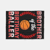 ブラザーオブザ誕生日ボーイBysketbyll Bday Celebr フリースブランケット (正面(横))