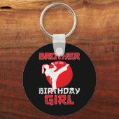 ブラザーオブザ誕生日空手テコンドガールマート キーホルダー (正面)