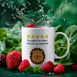 ブラザーカスタム文字ライオン顔 コーヒーマグカップ