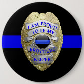 ブラザーキーパーバッジメダリオンボタン 缶バッジ (正面)