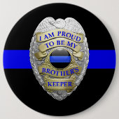 ブラザーキーパーバッジメダリオンボタン 缶バッジ (正面)