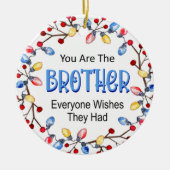 ブラザークリスマスライトセラミックオーナメント セラミックオーナメント (正面)