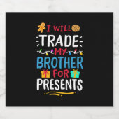 ブラザークリスマス スパークリングワインラベル (シングルラベル)