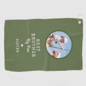 ブラザーシスター最高のフォトブラザーバイパー ゴルフタオル (横)