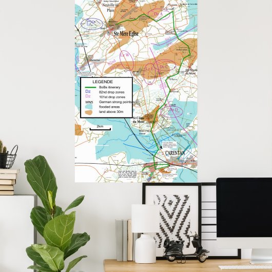 ブラザーズの地図。 ポスター (ホームオフィス)