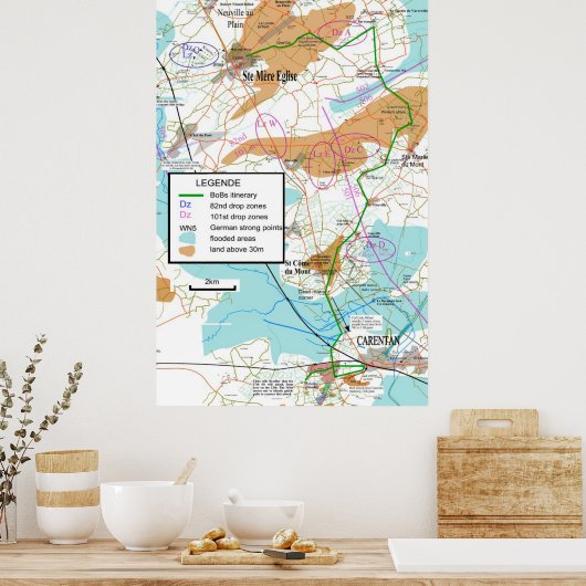 ブラザーズの地図。 ポスター (キッチン)