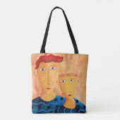 ブラザーズコンテンポラリーア絵画ートトートバッグ トートバッグ (裏面)