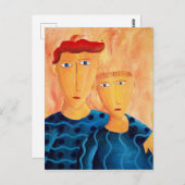ブラザーズコンテンポラリー・ア絵画ートはがき ポストカード (正面/裏面)