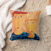 ブラザーズコンテンポラリー・ア絵画ート装飾用クッション クッション (ブランケット)