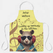 ブラザーズホリデーミュージシャン音楽愛好家メンズ エプロン (正面)