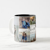 ブラザーズ最高のEver Photo Collage Keepsake Gift ツートーンマグカップ (正面左)