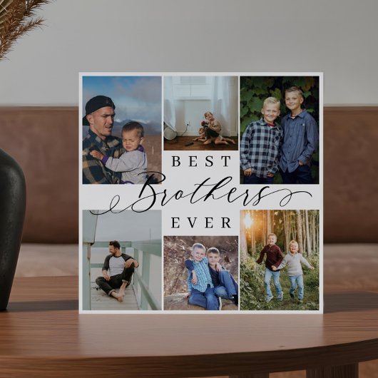 ブラザーズ最高のEver Photo Collage Keepsake Gift フォトプラーク