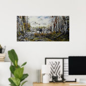 ブラザーズ4オオオカミのキャンバス油絵の販売 ポスター (ホームオフィス)