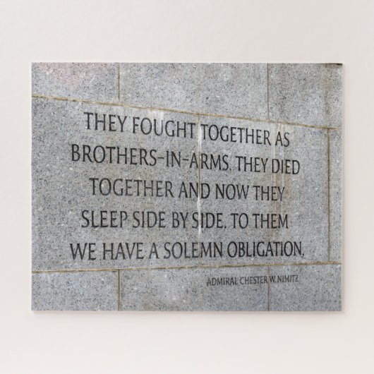 ブラザーズ・イン・アームズ・メモリアル第2次世界大戦 ジグソーパズル (横)