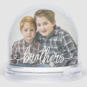 ブラザーズ・ラブハートパーソナライズされた写真 (裏面)