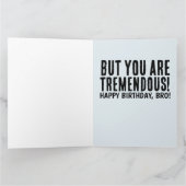 ブラザードおもしろいナルドトランプ誕生日ビッグカード カード (内部)