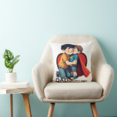 ブラザーハグ愛ピローかわいいスーパーヒーローギフト クッション (椅子)