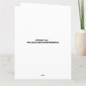 ブラザーパパ誕生日男の猫パパカード サンキューカード (裏面)