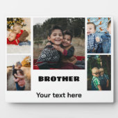 ブラザーパーソナライズされたフォトコラージュ フォトプラーク (正面)