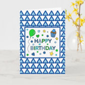 ブラザーパーソナライズされた誕生日カード カード (黄色い花)